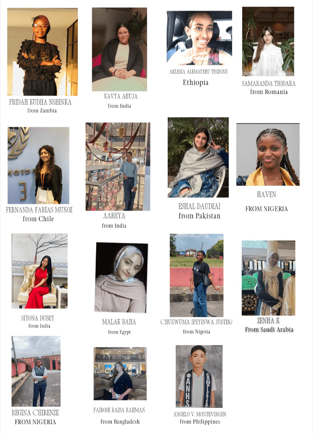 Equality Bridge global youth ambassadors